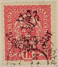 Austria Stamps Overprinted "ČESKO-SLOVENSKÝ STÁT" and Lion