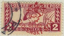 Austria Stamps Overprinted "ČESKO-SLOVENSKÝ STÁT" and Lion