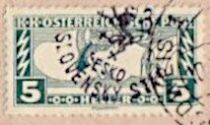 Austria Stamps Overprinted "ČESKO-SLOVENSKÝ STÁT" and Lion