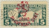 Austria Stamps Overprinted "ČESKO-SLOVENSKÝ STÁT" and Lion