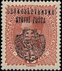 Austria Stamps Overprinted "ČESKOSLOVENSKÁ STÁTNÍ POŠTA"