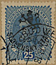 Austria Stamps Overprinted "ČESKO-SLOVENSKÝ STÁT" and Lion