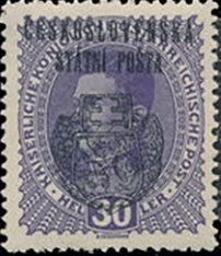 Austria Stamps Overprinted "ČESKOSLOVENSKÁ STÁTNÍ POŠTA"