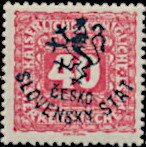 Austria Stamps Overprinted "ČESKO-SLOVENSKÝ STÁT" and Lion