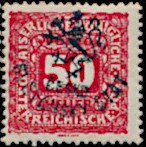 Austria Stamps Overprinted "ČESKO-SLOVENSKÝ STÁT" and Lion