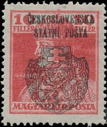 Hungar. King Charles Stamp ovpr. ČESKOSLOVENSKÁ STÁTNÍ POŠTA