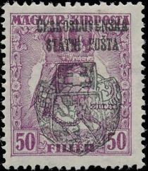 Hungar. Queen Zita Stamp ovpr. ČESKOSLOVENSKÁ STÁTNÍ POŠTA