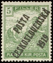 Hungarian Stamps from 1916-18 overprinted