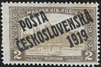 Hungarian Stamps from 1917 overprinted