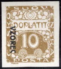 Postage Due - overprint "VZOREC"