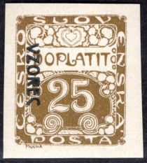 Postage Due - overprint "VZOREC"