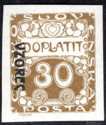 Postage Due - overprint "VZOREC"