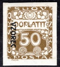 Postage Due - overprint "VZOREC"