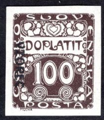 Postage Due - overprint "VZOREC"