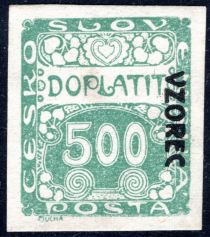 Postage Due - overprint "VZOREC"