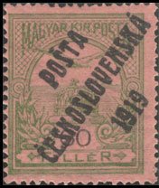 Hungarian Stamps from 1913-16 overprinted