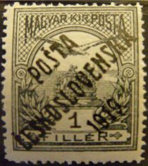 Hungarian Stamps from 1913-16 overprinted