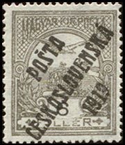 Hungarian Stamps from 1913-16 overprinted