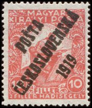 Hungarian Stamps from 1916-17 overprinted