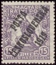 Hungarian Stamps from 1916-17 overprinted