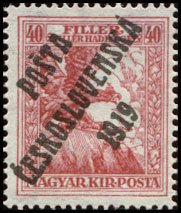 Hungarian Stamps from 1916-17 overprinted