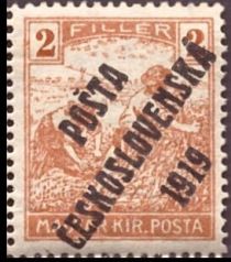 Hungarian Stamps from 1916-18 overprinted