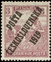 Hungarian Stamps from 1916-18 overprinted