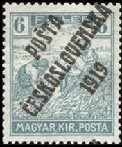 Hungarian Stamps from 1916-18 overprinted