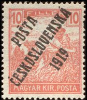 Hungarian Stamps from 1916-18 overprinted