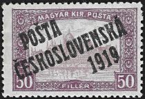 Hungarian Stamps from 1917 overprinted