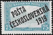 Hungarian Stamps from 1917 overprinted