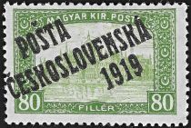 Hungarian Stamps from 1917 overprinted