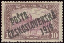 Hungarian Stamps from 1917 overprinted