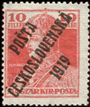 Hungarian Stamps from 1918 overprinted