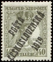 Hungarian Stamps from 1918 overprinted