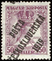 Hungarian Stamps from 1918 overprinted