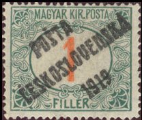 Hungarian Stamps from 1915-1918 overprinted