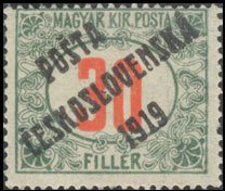 Hungarian Stamps from 1915-1918 overprinted