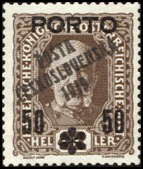 Austrian Porto Stamps 1916-18 overprinted