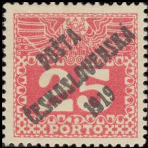 Austrian Postage Due Stamps from 1908/13 overprinted