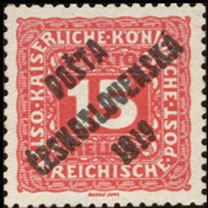 Austrian Postage Due Stamps from 1916 overprinted