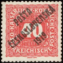 Austrian Postage Due Stamps from 1916 overprinted