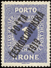 Austrian Postage Due Stamps from 1916 overprinted