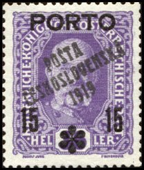 Austrian Porto Stamps 1916-18 overprinted