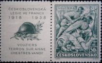 Battle in Vouziers (France) - label left