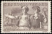 Czech and Soviet steel workers