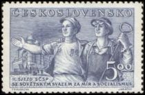 Czech and Soviet steel workers