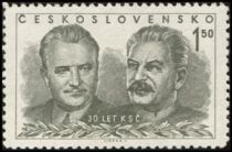 Klement Gottwald a Joseph V. Stalin