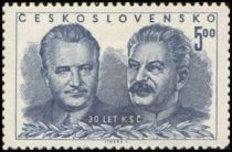 Klement Gottwald a Joseph V. Stalin