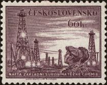 Oil field and workers